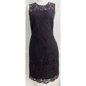 Banana Republic • NWT Purple Navy Lace Sheath Dress